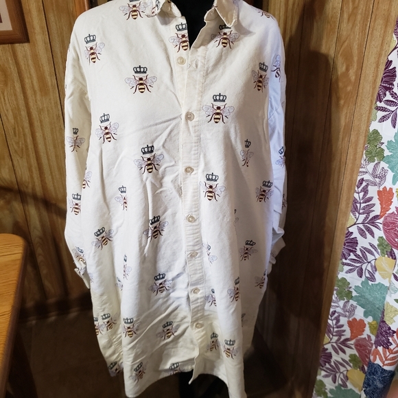 The Cat'S Pajamas Other - The Cat's Pajamas Queen Bee Flannel Gown